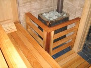 Печь-каминка для деревянной бани